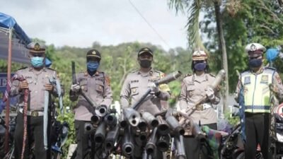 255 Kendaraan Yang Terjaring Razia Balap Liar Diamankan Polisi