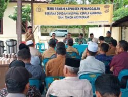 Kapolsek Penanggalan, Muspika Kecamatan,Kades dan Tokoh Masyarakat Temu Ramah.