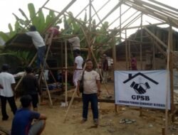 Gotong Royong GPSB kota Langsa Bangun Rumah Masyarakat Yang tak Layak Huni