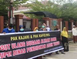 Front Anti Kejahatan Sosial (FAKSI) Demo Kejaksaan Negeri Aceh Timur