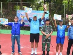 Tim Lantamal IV Singkirkan TIM PLN dan Pemko Batam di Turnamen Tenis Lapangan