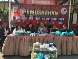 Polisi Musnahkan 28 Ribu Gram Sabu dari 2 Tangkapan Berbeda