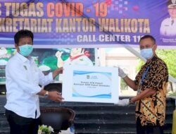 ATB Serahkan Bantuan melalui Pemko dengan 3000 Paket Sembako