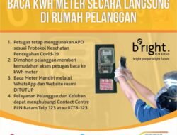 Jangan Kaget, Nanti Petugas Pencatat Meteran bright PLN Gunakan APD kerumah Anda !