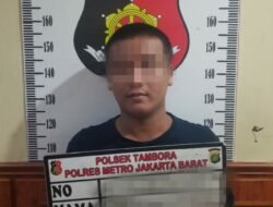 Sempat Buron, Pelaku Yang Melukai Anggota Polisi di Tambora Berhasil Ditangkap