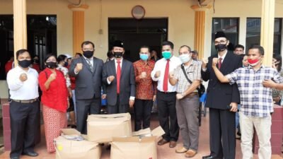 Masa Pandemi Covid-19,HKBP Lubuk Baja Tetap Gelar Upacara Kemerdekaan RI Ke-75