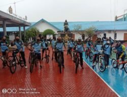 Danlanal Karimun Perkenalkan Diri Setelah Gowes Bareng Wartawan