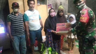 Babinsa 17 Sei Binti Aktif Bantu Warga Kurang Mampu