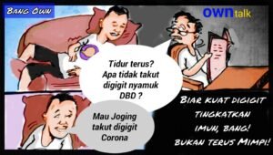 [Karikatur] Komik, Lawan Covid Kuatkan Imun. Bukan Tidur