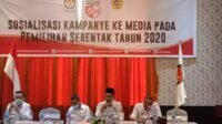 KPU Karimun Gelar Sosialisasi Kampanye Kepada Awak Media