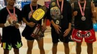 Ambesti Rebut 2 Sabuk Medali Sekaligus Diajang Kick Boxing Batam
