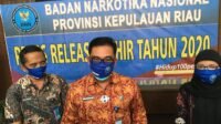 BNNP Kepri Ungkap 25 Kasus Peredaran Gelap Narkotika Selama Tahun 2020