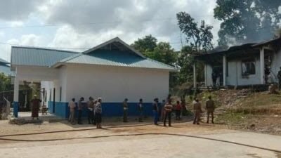 Batam Kebakaran Lagi, Kini Bangunan SDN 05 Nongsa Terbakar