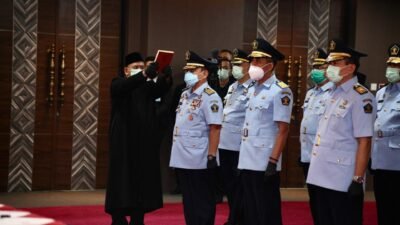 Menkumham Lantik Komjen Pol Andap Budhi Revianto Menjadi Sekjen Kemenkumham.