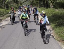 Bupati dan Komunitas Sepeda Asahan Gowes Sejauh 16 KM