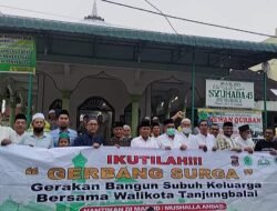 Pemko Tanjung Balai Keliling Masjid Gelar Gerbang Surga