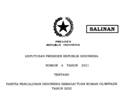 Presiden Terbitkan Keppres Pencalonan Tuan Rumah Olimpiade 2032