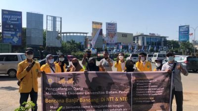 Mahasiswa Fakultas Ekonomi UNIBA Galang Dana Bantu NTT dan NTB