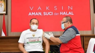 bupati batu bara vaksin perdana