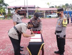 Sertijab Sejumlah Kasat di Polres Karimun