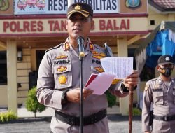 Kapolres Tanjung Balai Pimpin Apel Operasi Ketupat Toba 2021