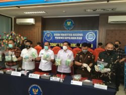 Amanakan 8 Orang Tersangka, BNNP Kepri Musnahkan 19 KG Sabu