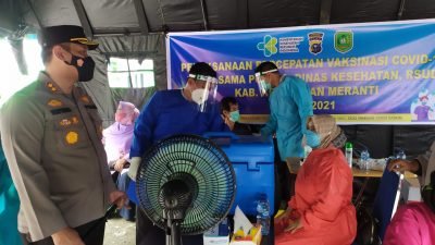 Vaksinasi Disambut Antusias Masyarakat Meranti