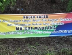 Datang ke Batam, Airlangga Hartarto “Disuguhi” Spanduk Copot Ma’ruf Maula dari Ketua Golkar Kepri