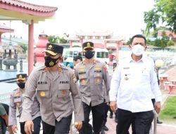 Kapolda Kepri Tinjau Tempat Vaksinasi di Karimun