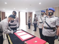 Kapolda Kepri Pimpin Serah Terima Jabatan Sejumlah Pejabat di Polda Kepri