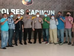 Ngopi Bareng Kapolres, Imbau Jurnalis Bantu Sosialisasikan Prokes