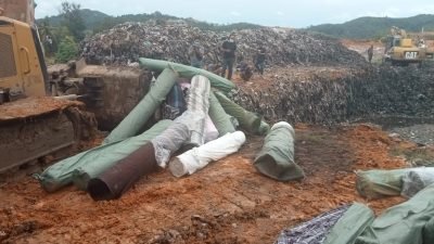 Kejari Karimun Gelar Pemusnahan Gulungan Tekstil Sebanyak 2000 Lebih