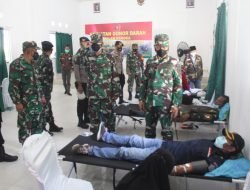Peringati HUT TNI, Kodim 0317/tbk Menggelar Donor Darah