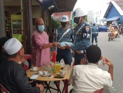 Denpom Lanal Tbk gelar Opsgaktip dan Pembagian Masker