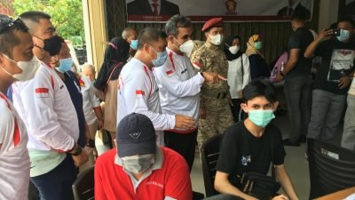 Usai Rakor, DPC Gerindra Gelar Tasyakuran Kantor dan Vaksinasi Massal