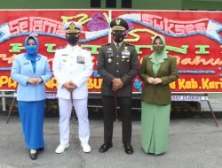 Kodim 0317/TBK Mengikuti Upacara HUT TNI Secara Virtual