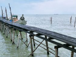 PT Timah Bantu Bangun Jembatan Tambat Nelayan, Permudah Akses Warga