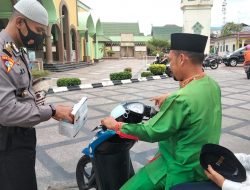 Dalam Operasi Zebra Polres Meranti Galakkan Edukasi Prokes