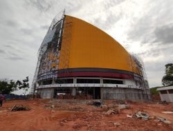 Proses Pembangunan Masjid Tanjak Sudah 63 Persen