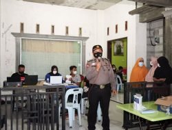 Gandeng Pemdes Alahair Timur, Polsek Tebingtinggi Gelar Vaksinasi Covid-19