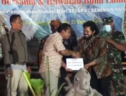 Seniman Se-Nusantara Serahkan Donasi, Doa Bersama dan Ruwatan di Bumi Lumajang