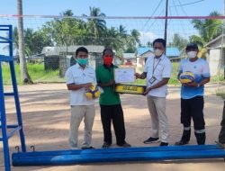 PT Timah Tbk Bantu Peralatan Olahraga Untuk Kelompok Nelayan