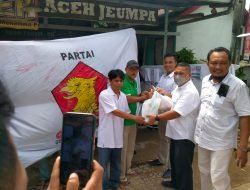 DPC Gerindra Kota Batam Salurkan Sembako Keposko Warga yang Terkena Dampak Banjir