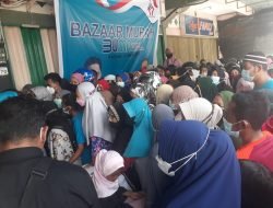 Pasar Murah BUMN Gelar Sembako Murah Abaikan Prokes