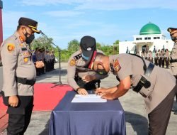 Kapolres Meranti Pimpin Sertijab Dua Kasat dan Lima Kapolsek