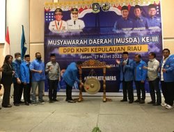 Terpilih Secara Aklamasi, Teddy Nuh Resmi Nahkodai KNPI Kepri Untuk Lima Tahun Mendatang