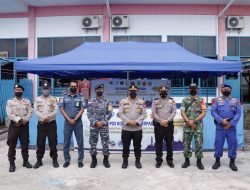 Kapolres Tinjau Arus Penumpang dan Tempat Vaksinasi di Terminal Tanjung Harapan