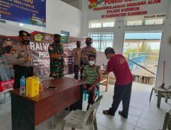 Di Hari Raya Idul Fitri Polres Karimun Tetap Buka Pelayanan Vaksinasi