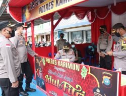 Tim Wasops Itwasda Polda Kepri Berkunjung ke Polres Karimun Dalam Rangka Ops Ketupat Seligi 2022