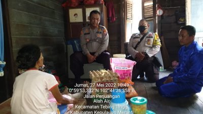 Jumat Barokah, Polsek Tebingtinggi Berbagi Buat Warga Kurang Mampu
